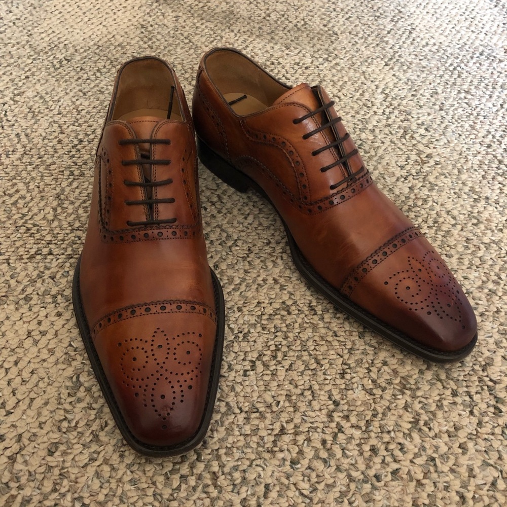 Genuine leather dress shoes